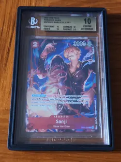 One Piece Pre Errata Sanji (Parallel) OP01-013 Romance Dawn Foil Beckett 10 - Image 1