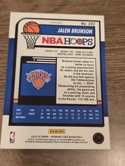 2023-24 Panini Nba Hoops Premium Stock - Jalen Brunson #242 Ice Prizm - Image 2