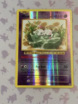 Pokemon Mew TCG Card Holo Rare, 53/108, XY Evolutions - Image 1