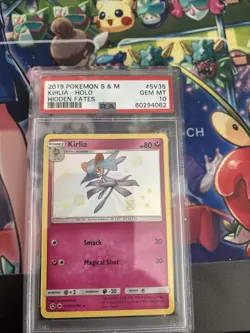 Kirlia SV35/SV94 Hidden Fates Shiny Vault PSA 10 Pokemon TCG - Image 1
