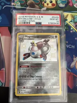 Pokemon PSA 10 Hidden Fates #SV29 Magnezone Holo 2019 Sun and Moon Gem Mint - Image 1