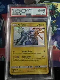 Pokemon Xurkitree SV14/SV94 Hidden Fates PSA 10 Gem Mint - Image 1