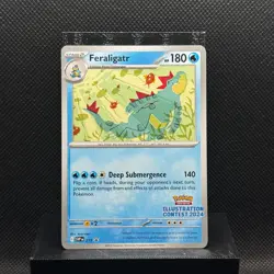 Feraligatr (Illustration Contest 2024) 213 Scarlet & Violet Promo Pokemon NM - Image 1
