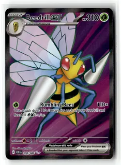 Beedrill ex [CRI - 098/086] Ultra Rare ME04: Chaos Rising EN NM - Image 1