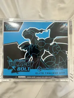 Pokemon TCG Scarlet & Violet Black Bolt Pokemon Center Elite Trainer Box W/ Case - Image 1
