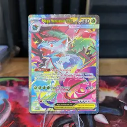 Pokemon TCG Mega Venusaur EX 177/132 Me01 Mega Evolution Full Art Holo Eng - Image 4
