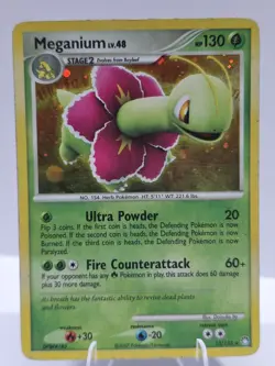 2007 Pokemon Meganium LV.48 Holo 13/123 Mysterious Treasures Vintage HP Rare - Image 1