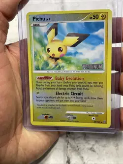 Pokemon 2008 Pichu Stormfront 45/100 Reverse Holo Platinum Stamp LP Pokemon TCG - Image 1