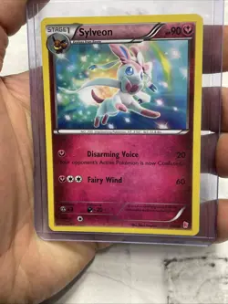 Pokemon TCG Sylveon 15/30 XY Trainer Kit: Sylveon & Noivern Regular MP+ Pokemon - Image 1