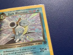 Pokemon Team Rocket First Edition Dark Blastoise 3/82 Team Rocket Holo Swirl - Image 3
