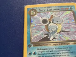 Pokemon Team Rocket First Edition Dark Blastoise 3/82 Team Rocket Holo Swirl - Image 4