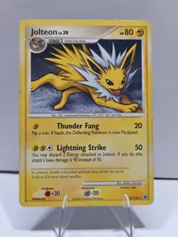 Pokemon Jolteon 23/100 Rare - Diamond & Pearl Majestic Dawn 2008 - Played MP - Image 1
