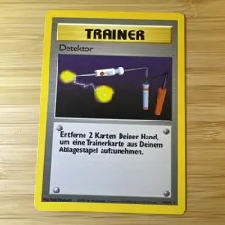 Pokemon German Item Finder Detektor 74/102 Base Set Rare LP Rare - Image 1