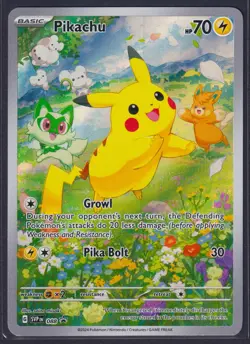 Pokemon - Pikachu - SVP 088 - Scarlet & Violet Promo - Illustration Rare - NM - Image 1