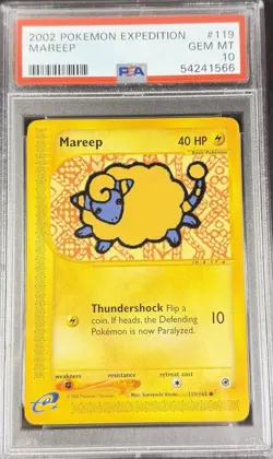 2002 Pokemon Expedition 119 Mareep PSA 10 Gem Mint - Image 1