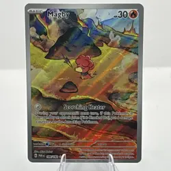 The Pokemon Company Magby SV04 Paradox Rift 186/182 IR Illustration Rare Holo EN - Image 1