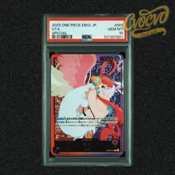 PSA 10 Uta OP06-001 EB02 SP Anime 25th Collection ONE PIECE Card Japanese 2025 - Image 1