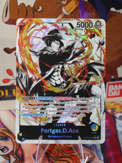 One-Piece ST13-002 Portgas.D.Ace (002) (Parallel) L Ultra Deck: The Three Brothe - Image 1