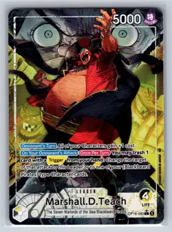 MARSHALL.D.TEACH (080) (ALTERNATE ART) OP16-080 THE TIME OF BATTLE FOIL - Image 1
