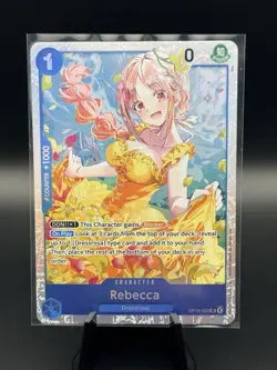 ONE PIECE TCG Rebecca OP15-053 SR Adventure on KAMI’s Island ENGLISH Foil Card - Image 1