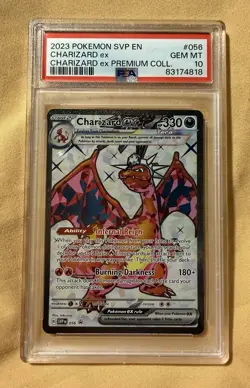 Pokemon PSA 10 2023 Charizard ex #056 SV Promo Cards Holo English - Image 1