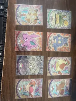 Pokemon Topps Chrome 8 Cards - Image 1