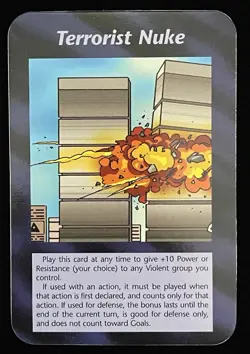 Illuminati New World Order, "Terrorist Nuke", INWO Card Game Twin Towers - Image 1