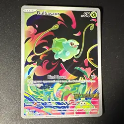 The Pokemon Company Bulbasaur 133/132 Misc Cards IR Holo ENG Stamped 80 HP - Image 1