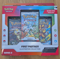 Pokemon TCG First Partner Illustration Series 2 Promo 3 Cards +2 Packs - Image 1