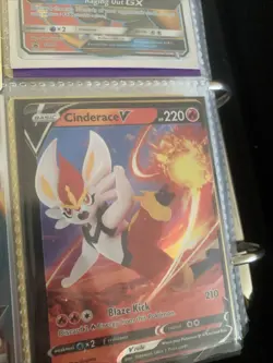 old pokemon binder and rare cards including ultra rare charizard card - Image 3