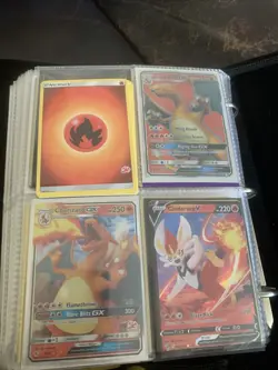old pokemon binder and rare cards including ultra rare charizard card - Image 4