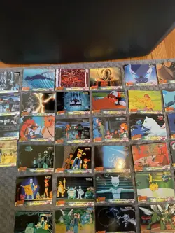 Huge vintage topps Pokemon Card Lot 250 Cards Mewtwo Strikes Back holo tv - Image 5
