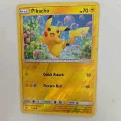 Pikachu 19/68 Hidden Fates Reverse Holo Rare Pokemon Card - Image 3