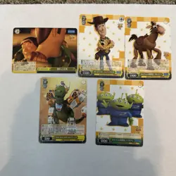 Disney Pixar Mirrorverse Weiss Schwarz Toy Story Card Set of 5 - Image 1