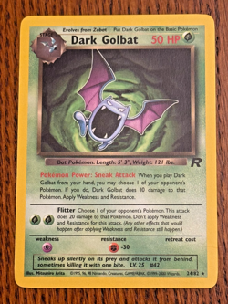 Dark Golbat 24/82 Team Rocket Regular Pokemon card in Near Mint / NM condition - Image 1