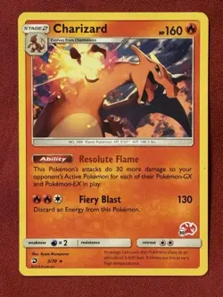 Charizard - 3/70 (#39 Charizard Stamped) 003/070 Promo Battle Academy Pokemon LP - Image 1