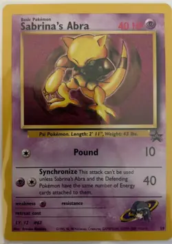 Sabrina's Abra MP - Black Star Promo 19 - Pokemon 2000 WOTC - Image 1