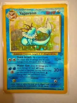 💧 Pokemon VAPOREON 12/64 Jungle HOLO | 1999 | Rare NM 💧 - Image 1