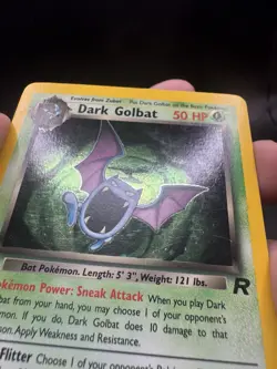Pokemon TCG Dark Golbat 7/82 Team Rocket Holo Rare MP - Image 5