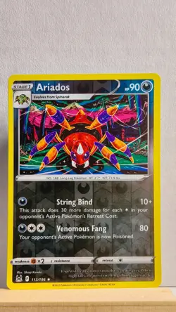 Ariados [MP] - Pokemon TCG Lost Origin 113/196 [Reverse Holo Rare] - Image 1