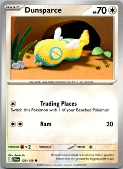 Dunsparce 120/159 Common Journey Together Pokemon Near Mint - Image 1