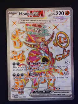 Hoopa ex 226/182 Ultra Rare Paradox Rift Pokemon Holo Near Mint - Image 1