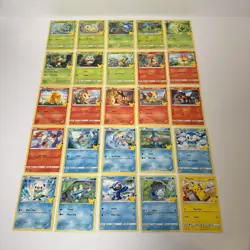 2021 Pokemon 25th Anniversary McDonalds Complete Set Non Holo Cards 1-25 Pikachu - Image 1