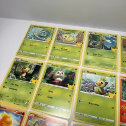 2021 Pokemon 25th Anniversary McDonalds Complete Set Non Holo Cards 1-25 Pikachu - Image 2