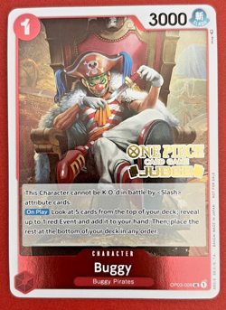 Buggy (Judge Pack Vol. 2) OP03-008 One Piece Promotion Cards Foil - Image 1
