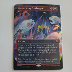 Devastating Onslaught - Foil - Borderless MTG - Edge of Eternities - NM 0308 - Image 1