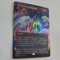 Devastating Onslaught - Foil - Borderless MTG - Edge of Eternities - NM 0308 - Image 2