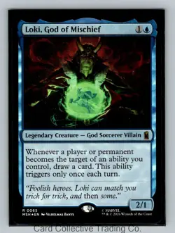 Loki, God of Mischief R Marvel Super Heroes 65 NM Foil - Image 1