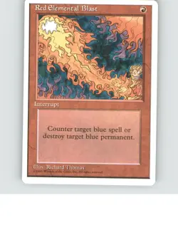 Red Elemental Blast Common Fourth Edition Lightly played b3-917 - Image 1