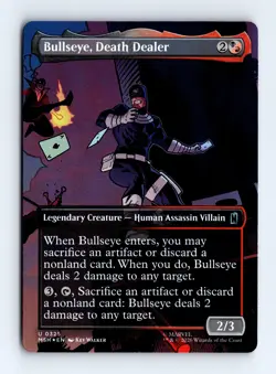 Bullseye, Death Dealer (Borderless) (Foil) 325 (U) MTG Marvel Super Heroes (MSH) - Image 1
